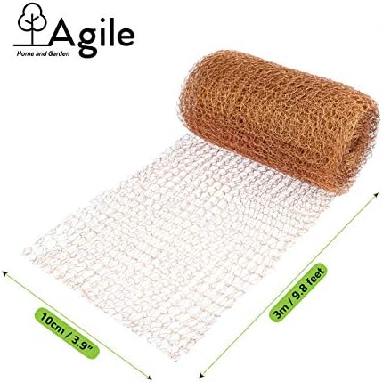 Agile Copper Mesh Snail and Slug Repellent -3m/10ft- Rodent Mesh and Mice Deterrent for Rat Proofing - Pure Copper Mouse Mesh Rodent Control - Rat Mesh and Rodent Seal for Pest Exclusion - Wire Mesh