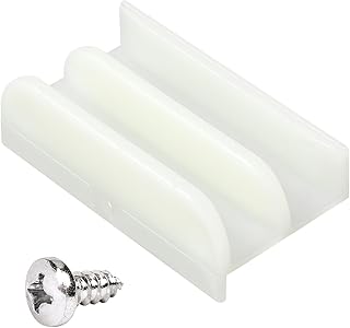 M6219 Sliding Shower Door Bottom Track (Top-Hung Shower Door Track), Suitable for 7/16-inch Thick Glass, 1/2-inch Channels, Glass Shower Door Plastic Track M6219 (1 Pack)