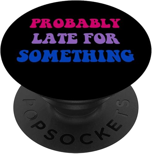 Bi Pride Sutil Bisexual Probablemente Tarde Para Algo LGBTQ PopSockets Intercambiable PopGrip