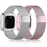 Conexión segura: el enchufe es compatible con Fitbit Versa / Fitbit Versa 2 / Fitbit Versa Lite, puede conectar la pulsera de forma fácil y segura a su reloj inteligente sin caerse