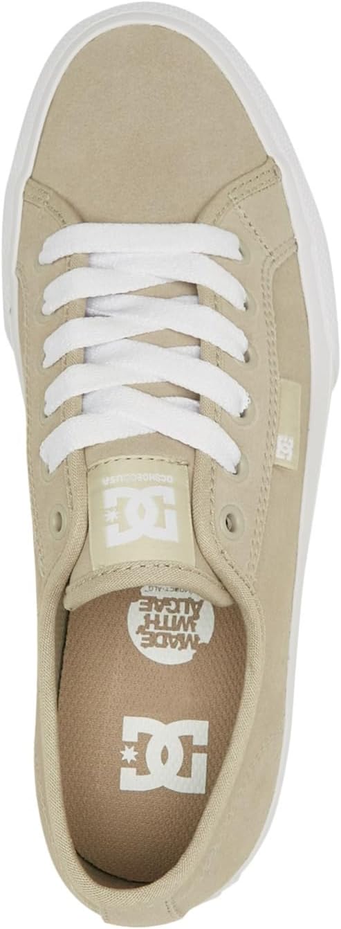 DC Shoes Women's Manual Sneaker, Tan, 5 UK