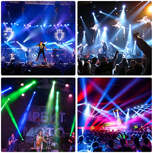 U`king 180W Moving Head Lights Dj Lights Spotlights 15 Gobos 13 Colors 16 Channels Dmx 512 With Sound Activated For Christmas Stage Lighting Wedding Party #TOP6