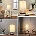DEEPLITE Set of 2 Table Lamp/Bedside Lamp - 2 USB Charging Ports and 2-Prong/3-Prong AC Outlets - Perfect for Bedrooms, Nightstands, End/Side Table, Office, Living Room