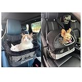 Dog Cat Car Seat Booster Removable Mesh Cover Pet Puppy Kitten Travel Armrest Bed Carrier 2 Cat's Nest Weigh 25 Lbs Without Deformation (Grey)