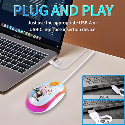 Ratón USB C para eliminar ruidos molestos con diseño compacto elec Space para tabletas 2