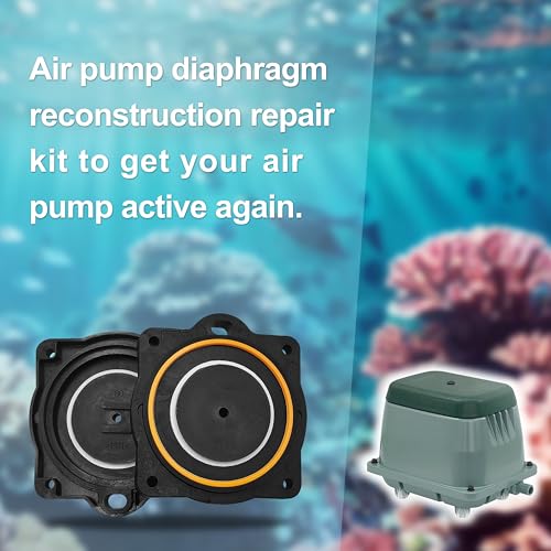 Image of Air Pump Diaphragm Rebuild Kit Replacement for Hiblow Hp-60 /Hp-80 (Pack of 2)