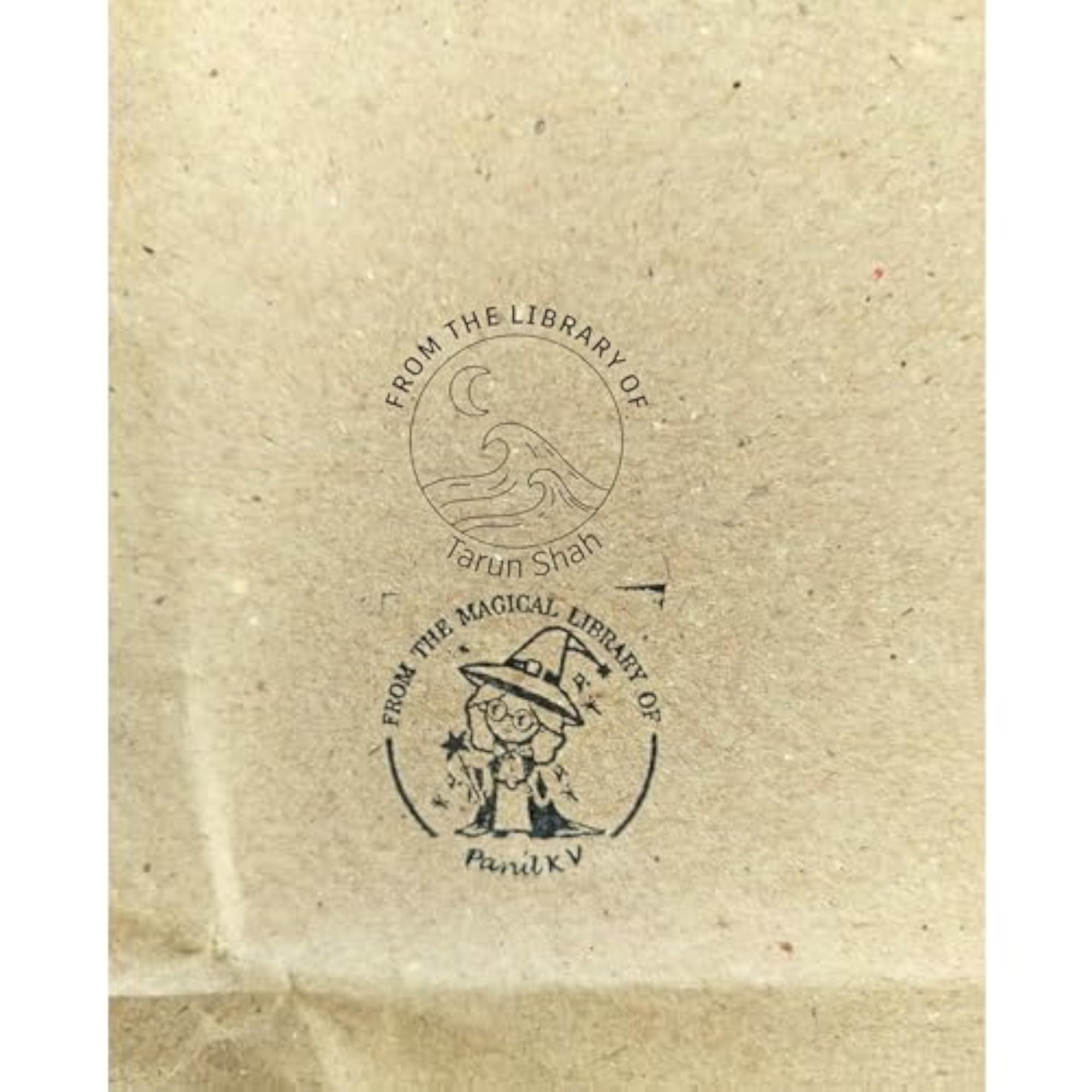 Personalised Wooden Book Stamp for Home Library