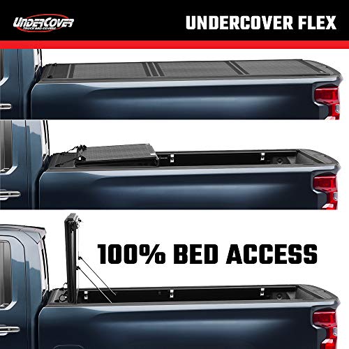 Image of RealTruck Undercover Flex Hard Folding Truck Bed Tonneau Cover | FX31010 | Fits 2020-2025 Jeep Gladiator 5' Bed (60 inch)