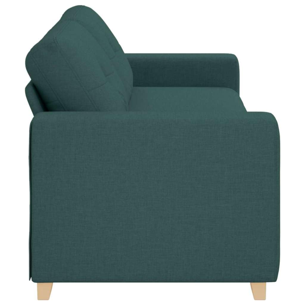 vidaXL 3-Sitzer-Sofa Dunkelgrün 220 cm Stoff | Perfekt zum Entspannen mit Freunden, Modernes Aussehen, das jeden Einrichtungsstil aufwertet,