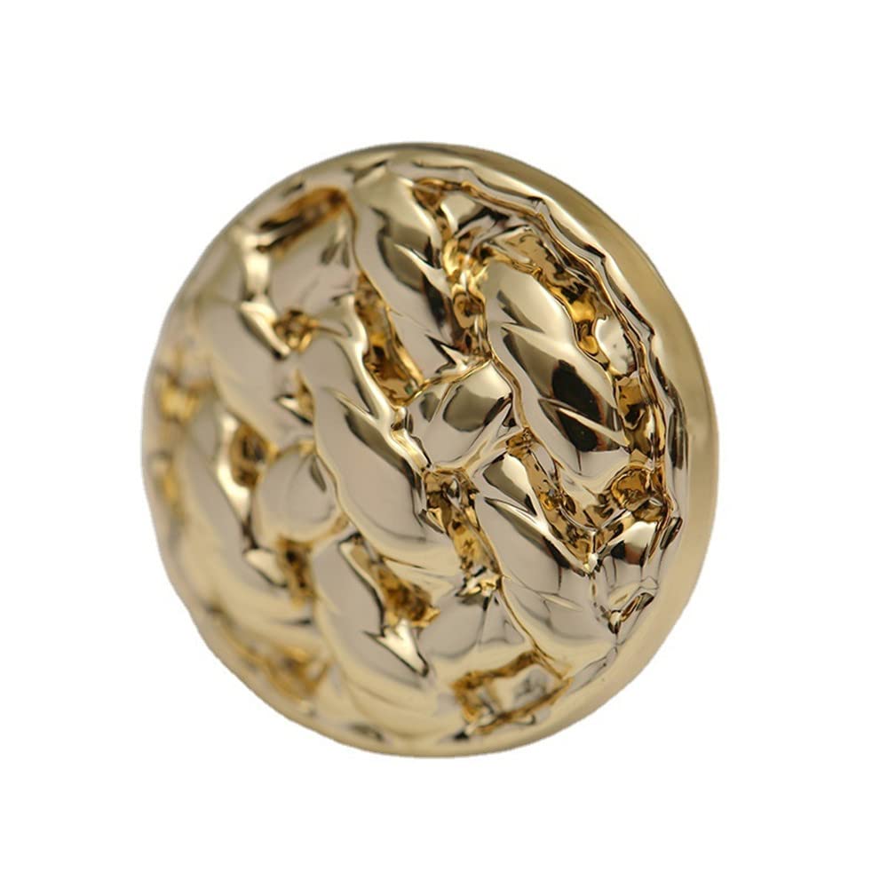 Bottoni Metallo Retrò 12 Bottoni Metallici Retrò Dorati 25mm Accessori Cucito Per Cappotti E 593736