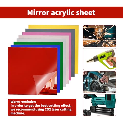 Image of Gold Mirror Acrylic Sheet Plexiglass Sheets Acrylic Sheets 12X12