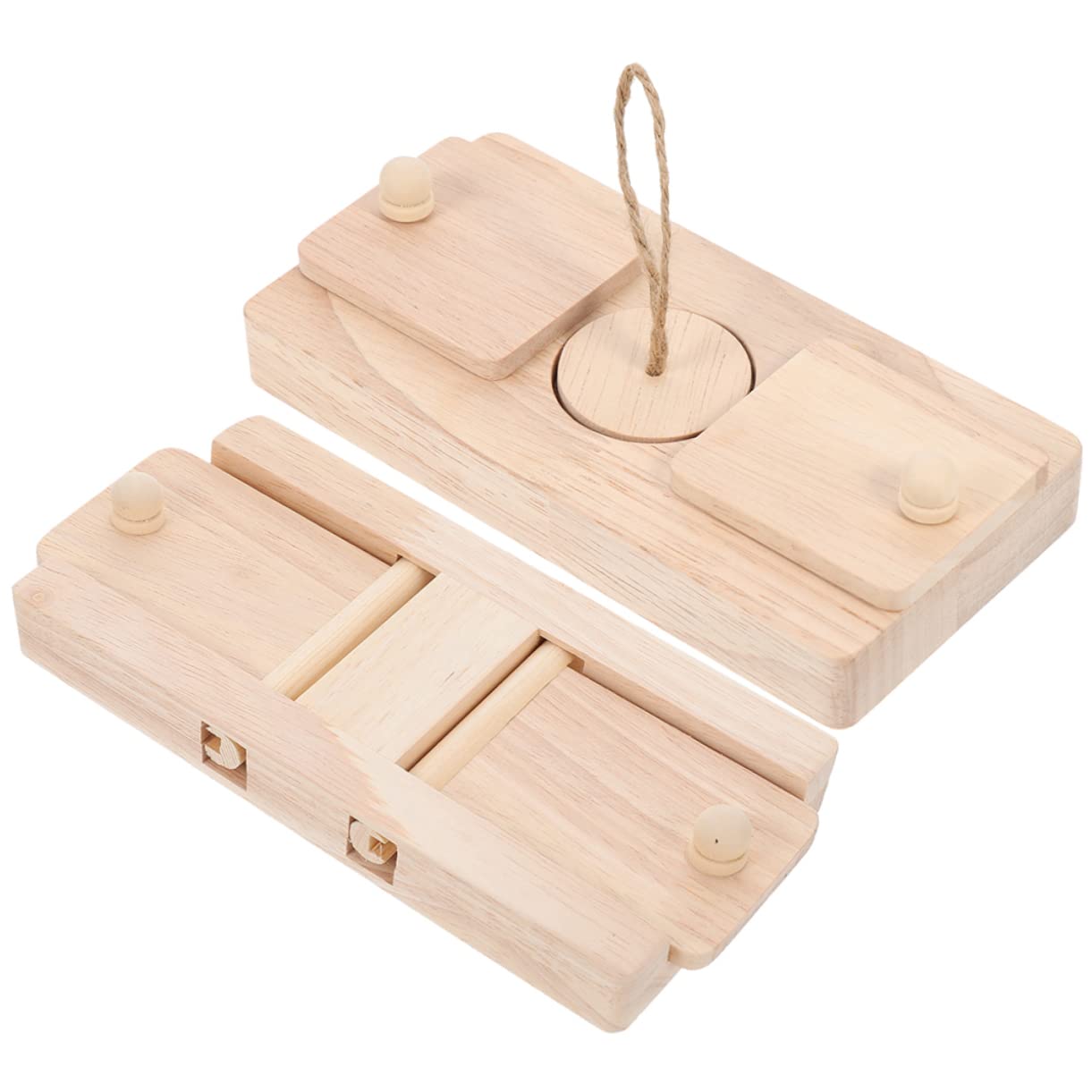 2stücke Holzspielzeug Für Hamster Zum Verstecken Von Leckerlis Kauspielzeug Für Kleintiere Wie Rennmäuse Und Meerschweinchen Gefertigt Aus Hochwertigem Holz Für