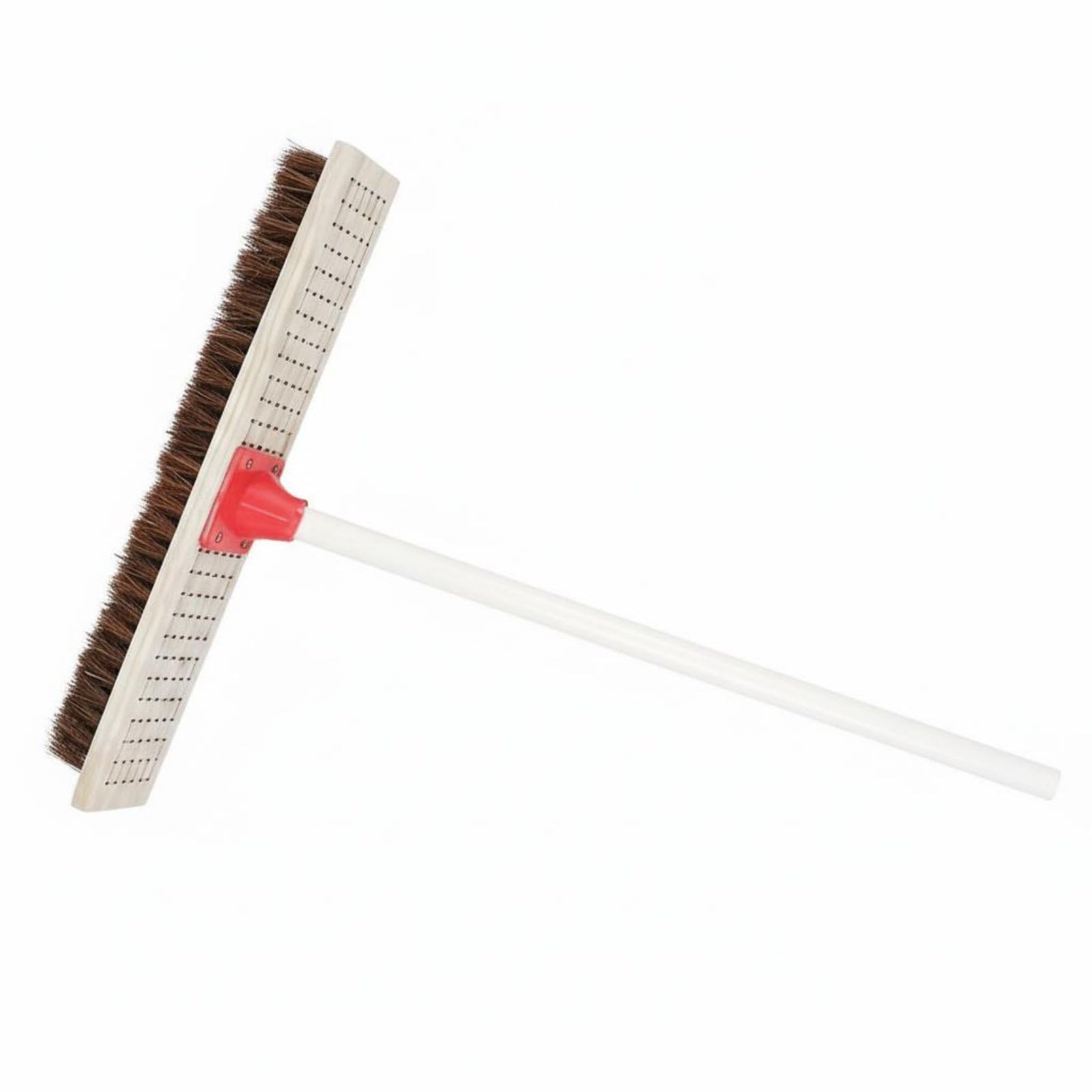Cepillo para Limpieza de Suelos Cepillo de Fregar Escoba Cepillo Cepillo con Mango Largo Mango Ergonómico de Madera y Cabezal Sólido para Fregar, 40CM, con Asa