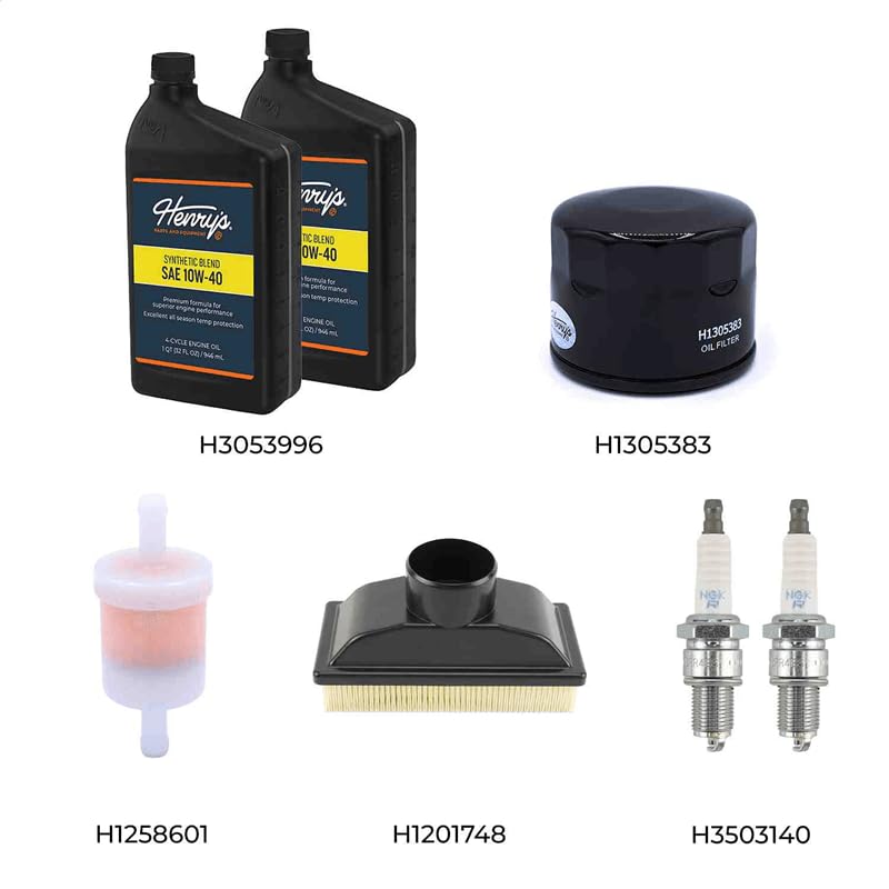 Kit de Mantenimiento 10W-40 Henry's para Kawasaki FR541V FR600V miniatura 3