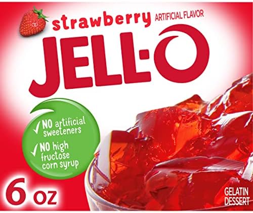 Jello Strawberry Gelatin 6oz Box