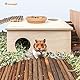 Niteangel Birkenkammer-Labyrinth-Hamsterversteck – kleine Haustiere, Waldhaus, Lebensräume, Dekoration für Hamster, Mäuse, Rennmäuse, Mäuse, Mäuse, Mäuse, Mäuse, Mäuse