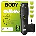 Gillette Labs Body + Intimate Tondeuse Homme i5, 6 Accessoires, Noire