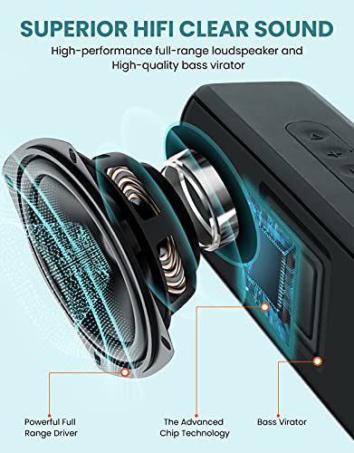 Lenrue A52 Bluetooth Speaker,Wireless Portable Speakers With Tws, 12H Playtime, Clear Sound For Home,Travel And Outdoor,Handfree Calls Compatible With For Iphone, Samsung Android And More thumb #1