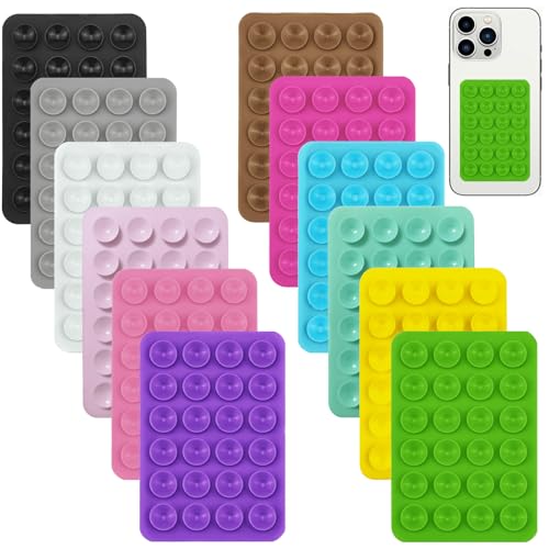 Puedno Silikon Saugnapf Handyhalterung Selbstklebende Saugnapf Handy rutschfest Silikon Auto Saugnapf für Alle Handy Modelle
