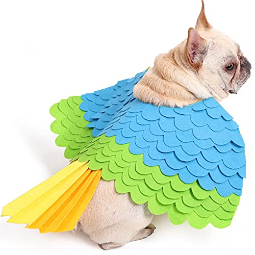 SEIS Halloween Dog Bird Costume Pet Clothes Puppy Clothes Funny Pet Apparel Dog Smelling Pad for Small Medium Dog Cat Boy Girl (M (Chest 41-60cm/16.1'-17.3'))