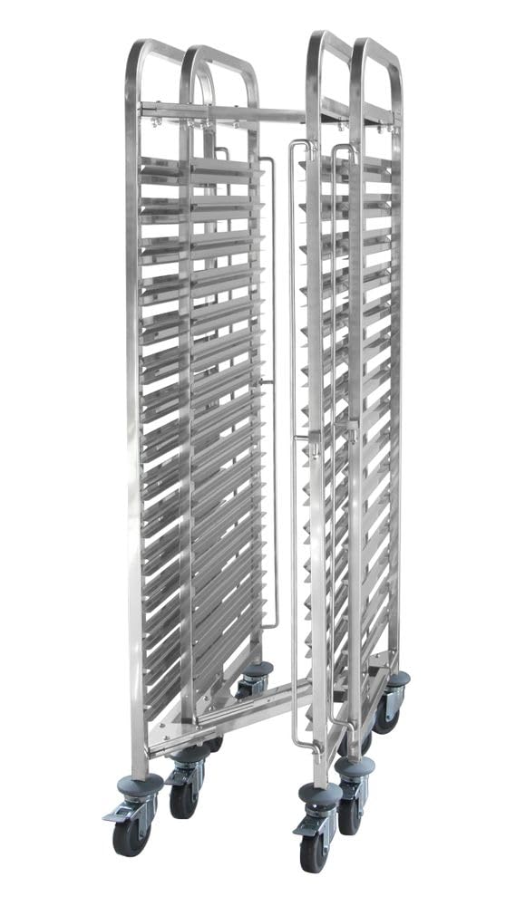 HENDI Carrello portateglie, 15 x GN 1/1, portata massima 150 kg, 445x610x(H)1710mm, acciaio inox