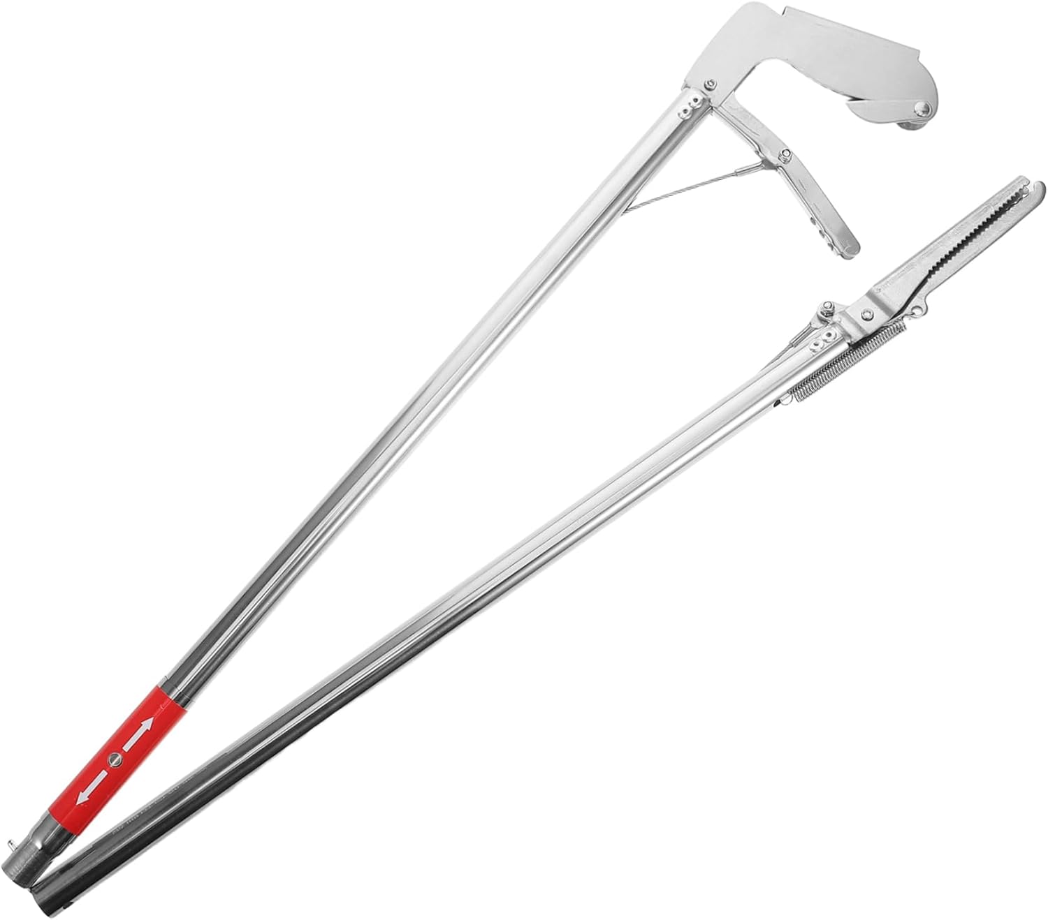 Milisten Stainless Steel Heavy Duty Snake Grabber Tool Long Reach Reptile Catcher Tongs for Safe Handling for Fishing Outdoor Catching and Wildlife Control