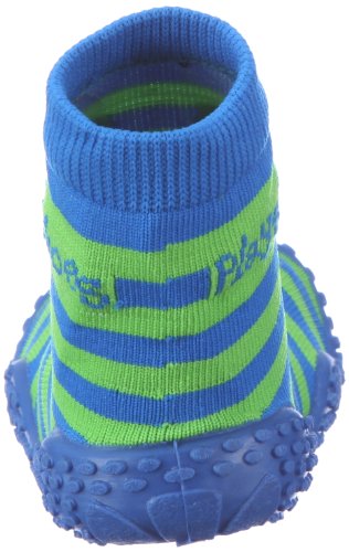 Striped Rubber Aqua Swim/Beach Pool Socks (11.5 M US Little Kid, Blue/Green)3