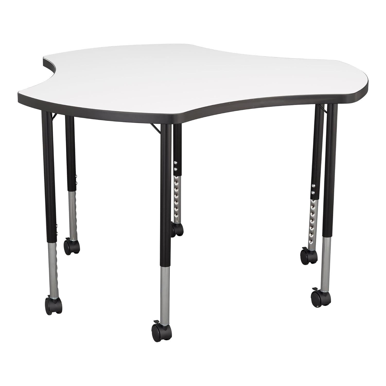 Learniture Structure Series Cog Mobile Collaborative Table w/Whiteboard Top