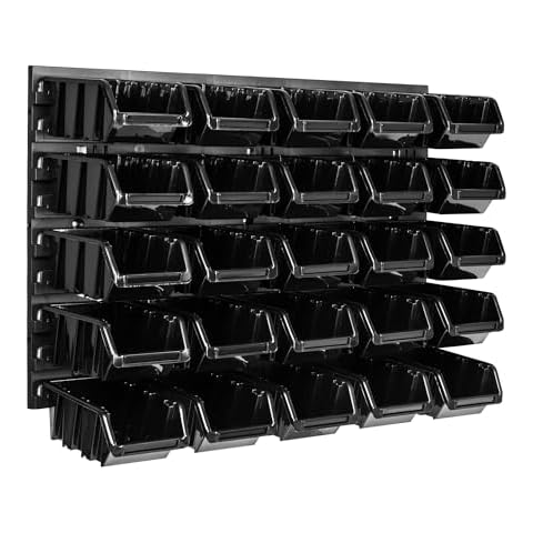 Botle Wall Shelf with 25 Stacking Boxes Cover
