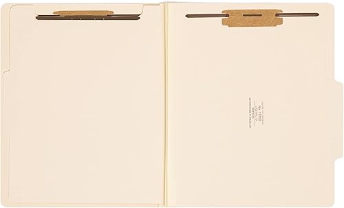 Miniatura 5 de Smead Carpeta de archivos de clasificación, 2 divisores, expansión de 2", pestaña de corte 25, tamaño carta, manila, 10caja y carpeta de archivo de