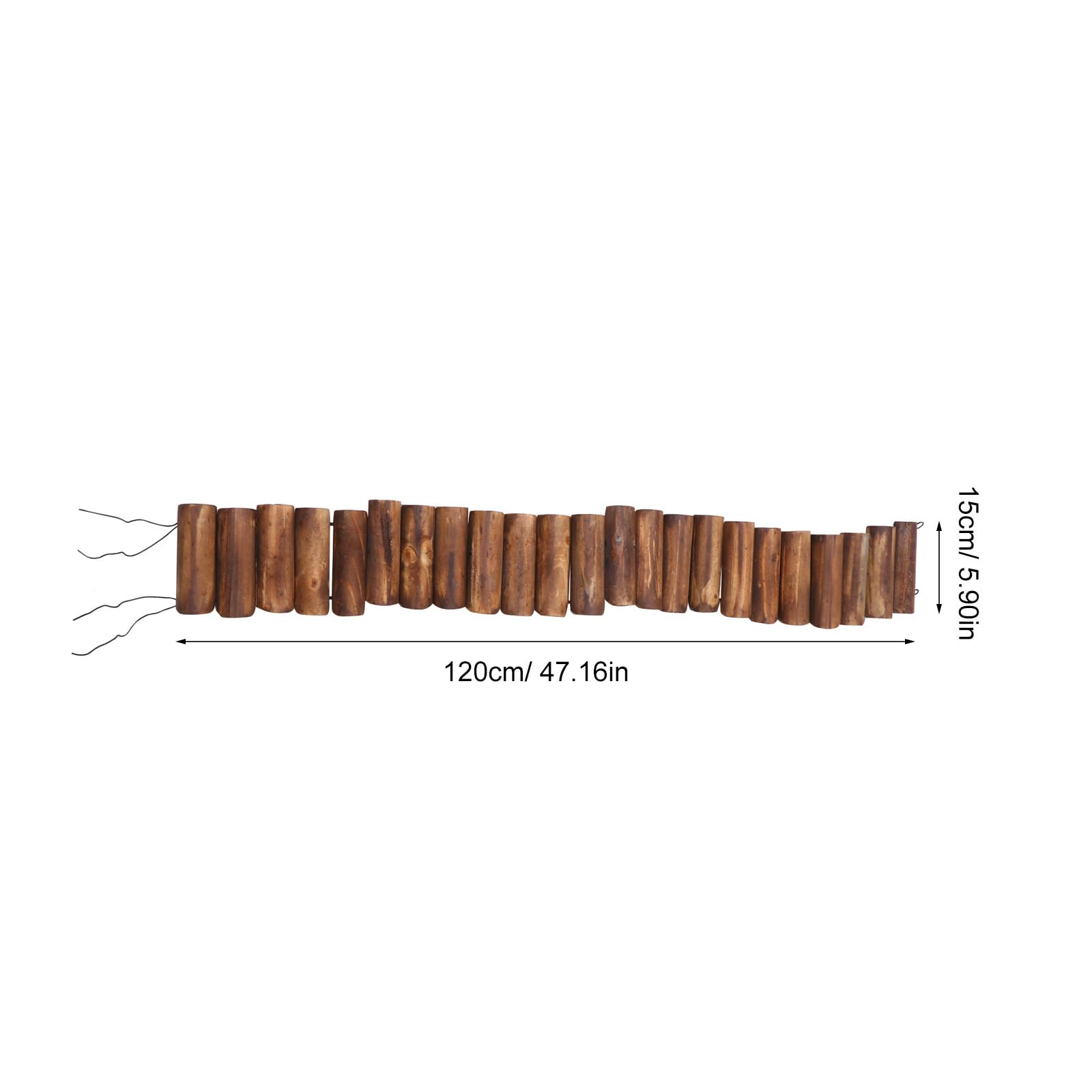 Pannello decorativo in legno per esterni, robusto legno carbonizzato per protezione del bordo del giardino, divisorio per giardino, giardino, giardino, abbellimento durevole