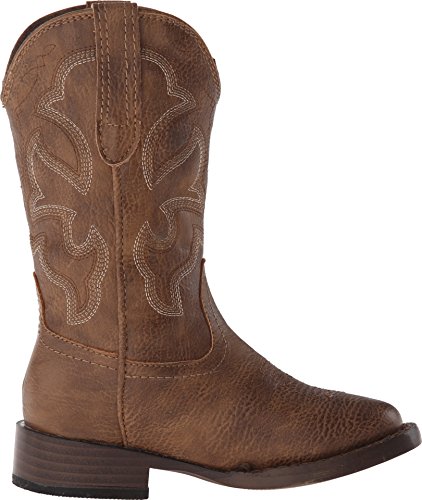 Roper Cole Square Toe Boot (Toddler/Little Kid) Tan 2 Little Kid M3
