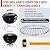 Dinlon 10.5" Charcoal Grate for Weber Charcoal Grills, Round Charcoal Grate for 14'' Weber Smokey Joe Silver&Gold Tuck-n-Carry, Heavy-Duty Steel 7439 Grill Grate for Weber Grill Parts
