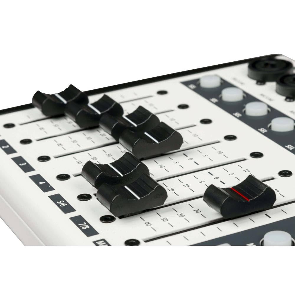 Proel DIGIPAD8 - Mixer Consolle di mixaggio digitale professionale con interfaccia di comando WI-FI incorporata, per tablet o PC con l'app dedicata per iOS, Android, MacOS e Windows, Bianco
