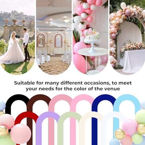 Babenest 7.2FT Spandex Open Arch Backdrop Cover for Party Wedding, Black - image 5