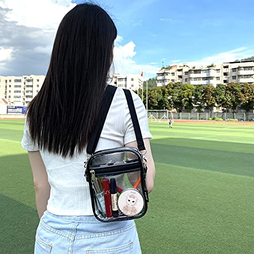 Image of gdbis Clear Crossbody Bag, Stadium Approved Clear Purse Bag for Concerts Sports Events