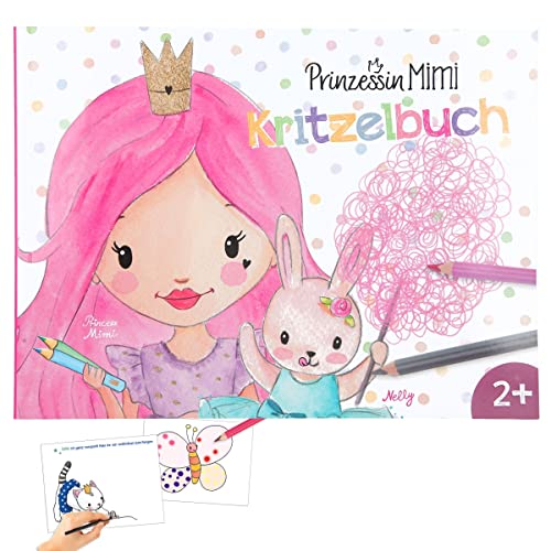 Depesche 12012 Princesa Mimi - Libro para Colorear con 48 páginas para diseñar y Colorear Motivos de Princesas y Ponis, con Dibujos y Texto preimpresos.