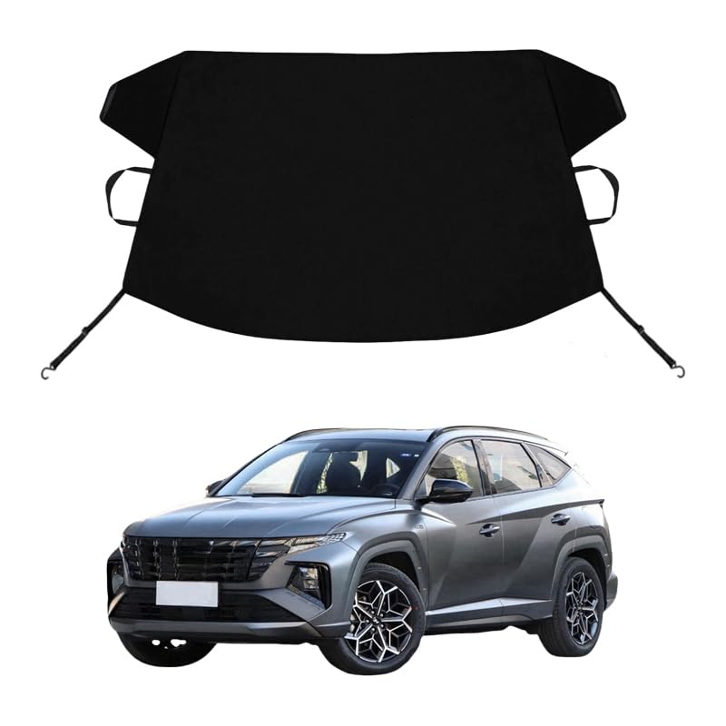 Image of Tucson Custom Windshield Cover for Ice and Snow for Hyun-dai Tucson Windshield Snow Cover 600D Shade Blocks Winter Frost Hail Protector Car Accessories
