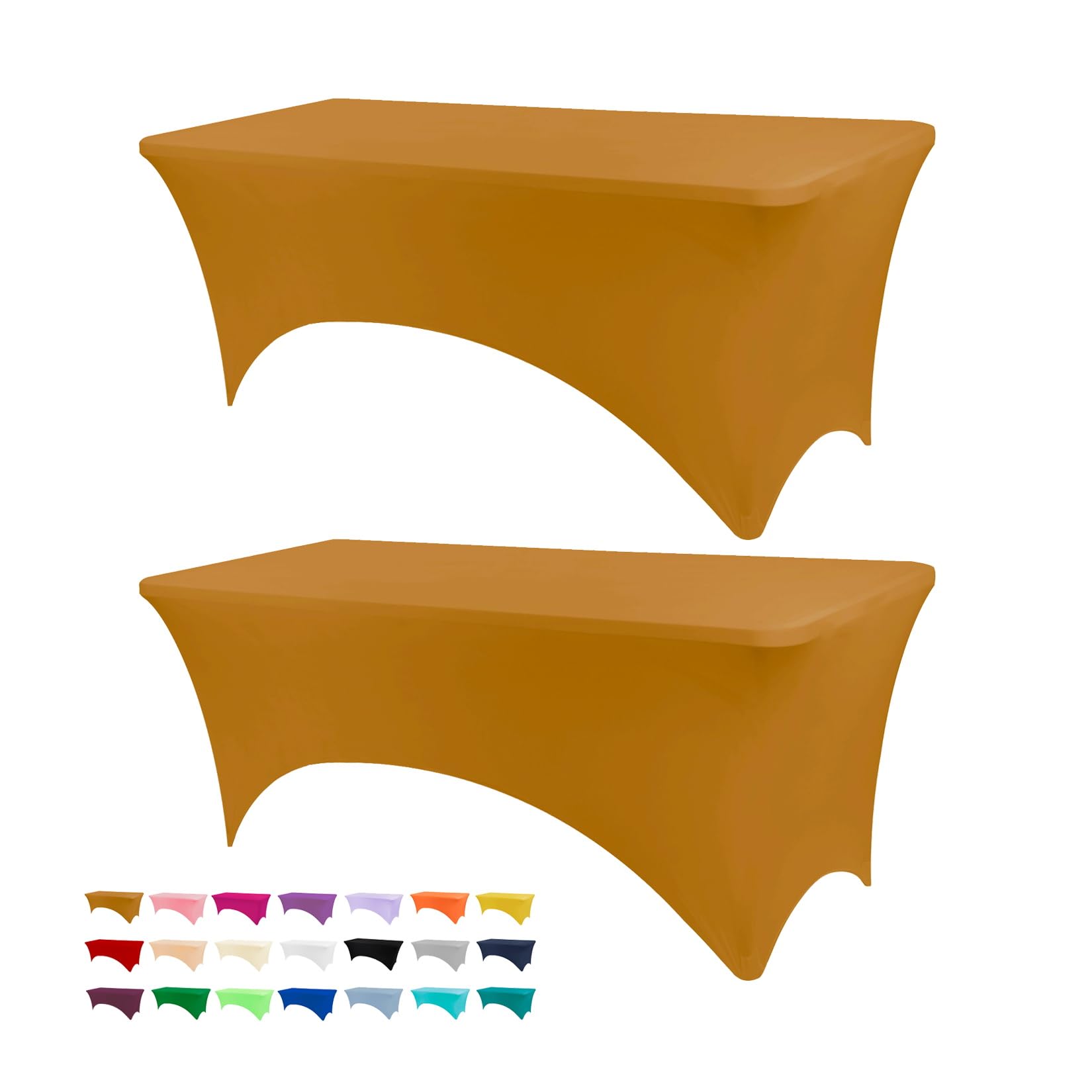 Amazon.com: BDDC Table Covers for 6 Foot Tables 2 Pack, Spandex Table ...