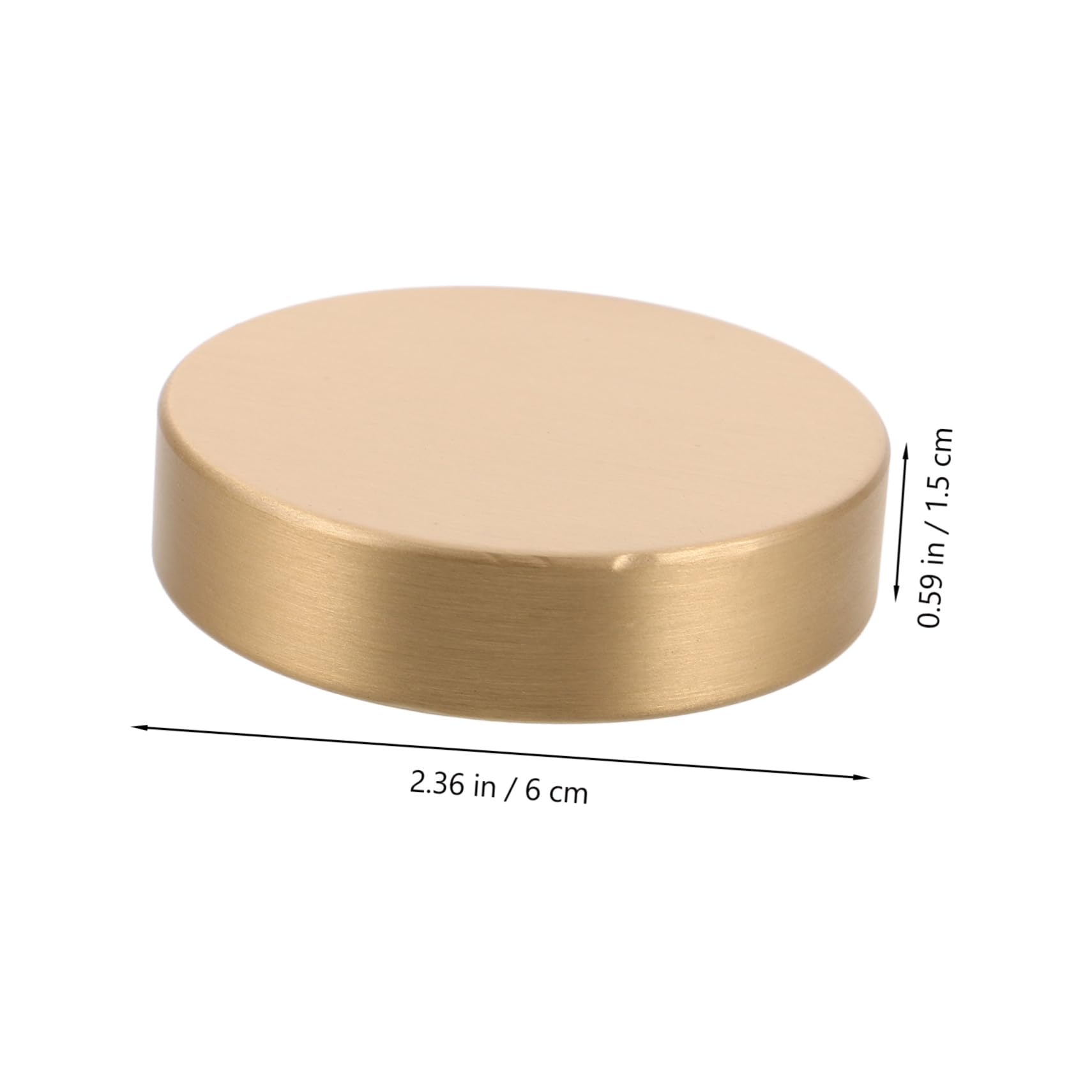 Runder Briefbeschwerer aus Messing mit Antikem Design für Schreibtisch
