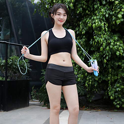 DECDEAL Corda de pular Corda de pular velocidade corda ajustável e corda de pular digital Contador d