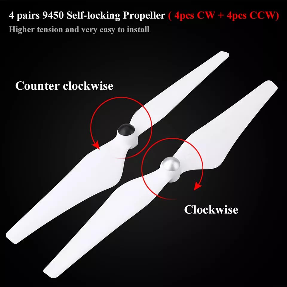 REES52 1 Pairs CCW/CW Propellers, Quick Release 9450 Propellers Blades For DJI Phantom 3 SE/Pro/Adv 3 Standard 4K - Image 6 thumbnail