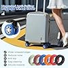8 PCS Upgrade Silikon Gepäckradabdeckungen, Luggage Wheel Covers, Verhindern Sie Geräusche und Verschleißfestigkeit, kofferschutzhülle für 2-2,4 "Spinnerrad (Blau) #1