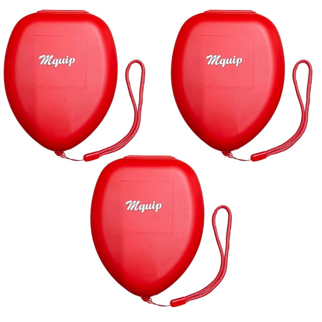 MQUIP CPR Pocket Mask | Compact Rescue Breathing Mask with One-Way Valve | Hard Case for Emergency First Aid | Reusable & Portable for Adults | Cardiopulmonary Resuscitation Mask