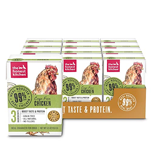 Image of The Honest Kitchen Human Grade Grain Free Meal Booster: 99% Chicken (12 pack), 5.5 oz