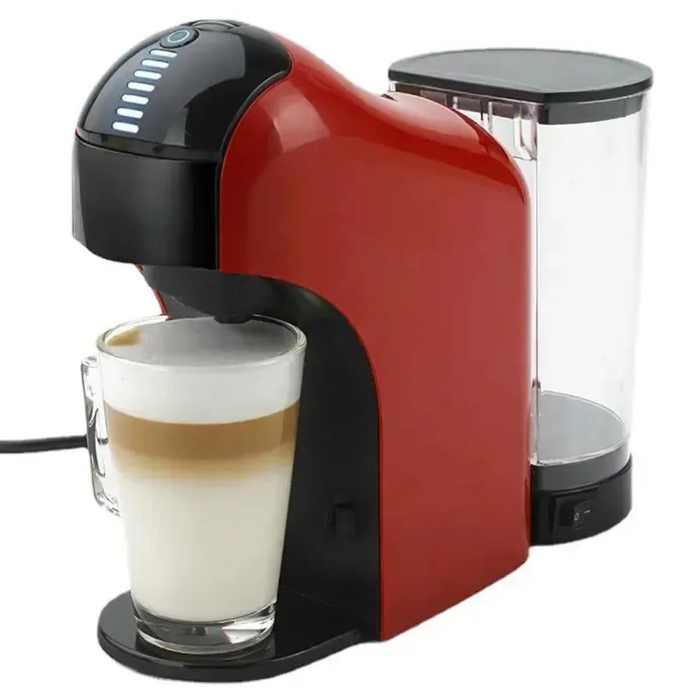 Cafetera de cápsulas de 15 barras, cafetera de cápsulas de 1400 W, 1 litro, máquina de capuchino de una sola porción para lattes y capuchinos