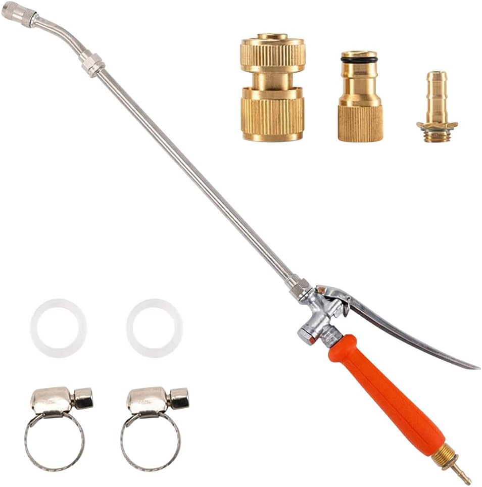 29 Inch Replacement Sprayer Wand, 2026 New Adjustable Pump Sprayer Wand with Stainless Steel Extension Tubes, Weed Sprayer Wand Match 3/8'' Hose Connector for Lawn Plants Careing Watering (2)