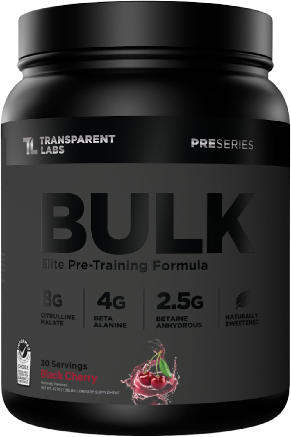 Transparent Labs Bulk Black