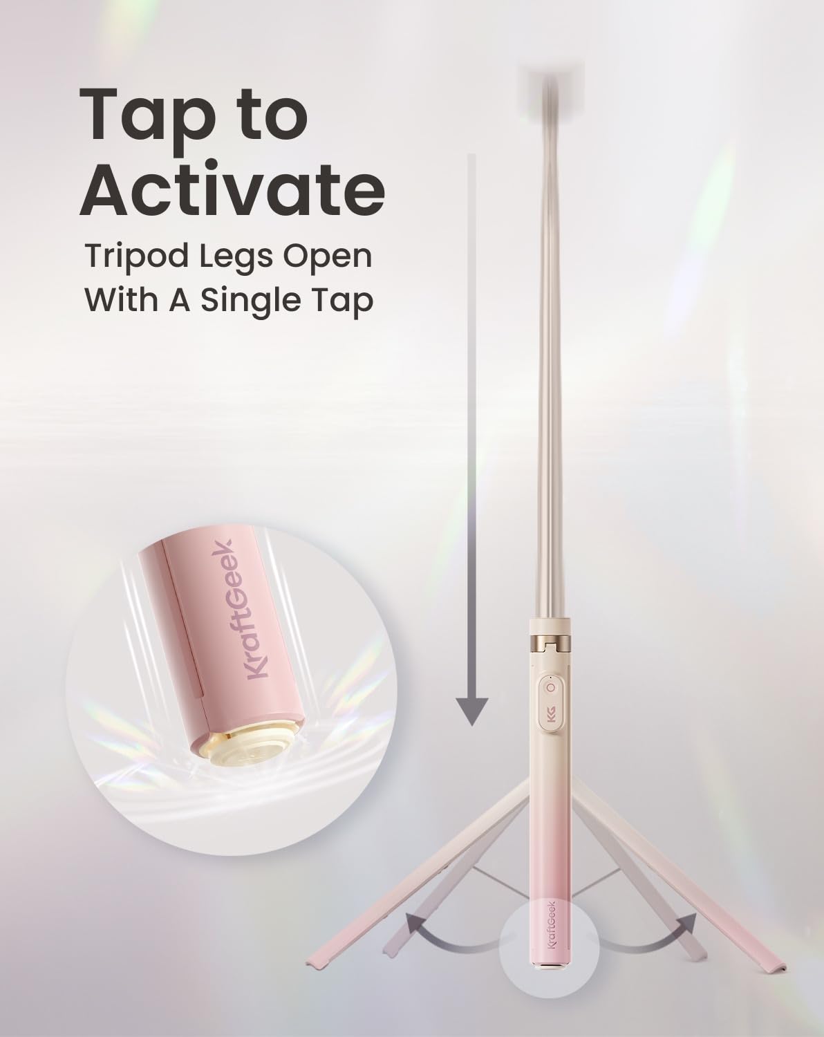 KraftGeek JustTap Treppiede magnetico per telefono