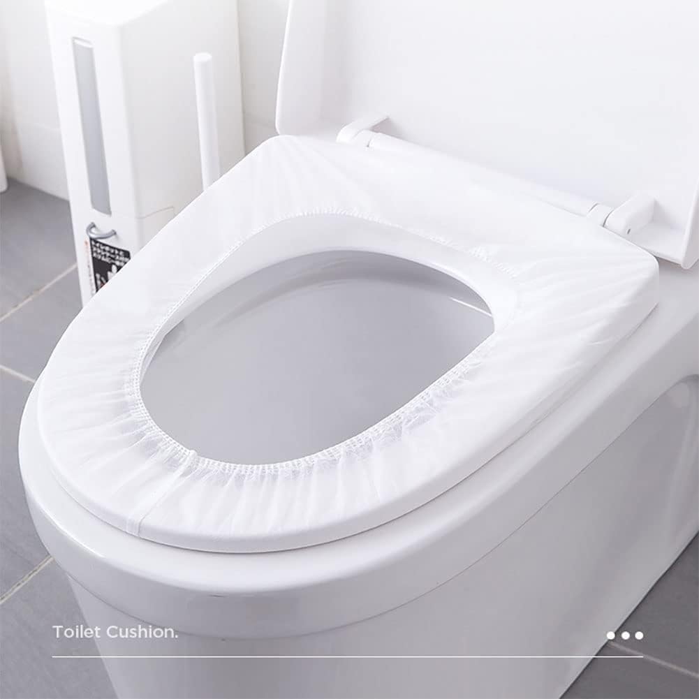 RRJ Disposable Premium Elastic Band Toilet Seat Cover, Portable Waterproof Universal Fit Toilet Mat Independent Packing for Travel, Public Toilets and House Guests Use (10 Packs) (B0D35TX674) Amazon Price History, Amazon Price Tracker